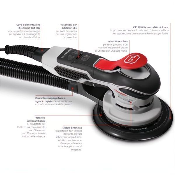 CROWN LEVIGATRICE ROTORBITALE D.MM125/150 POTENZA 150W