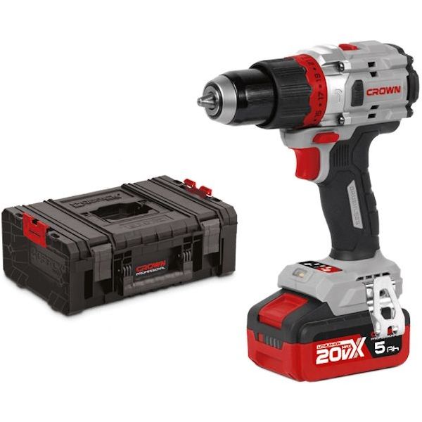 CROWN TRAPANO AVVITATORE CON PERCUSSIONE A BATTERIA 20V CT21127HMX-5 IMC