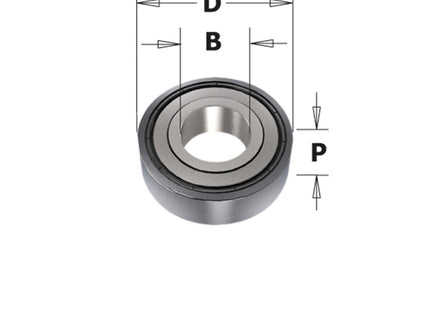 CMT CUSCINETTO PER FRESE DA LEGNO D.MM9,5X4,76X3,2