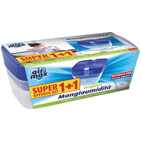 UHU AIR MAX MANGIAUMIDITA' 1 + 1 DA GR.450 + RICARICA TAB GR.450