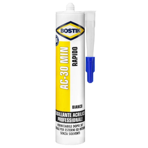 UHU BOSTIK AC-30 MINUTI SIGILLANTE PLASTO-ELASTICO ACRILICO BIANCO ML300