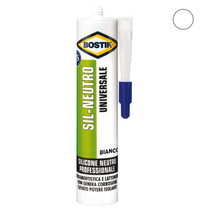 UHU BOSTIK SIL-NEUTRO SILICONE NEUTRO TESTA DI MORO RAL 8014 ML300