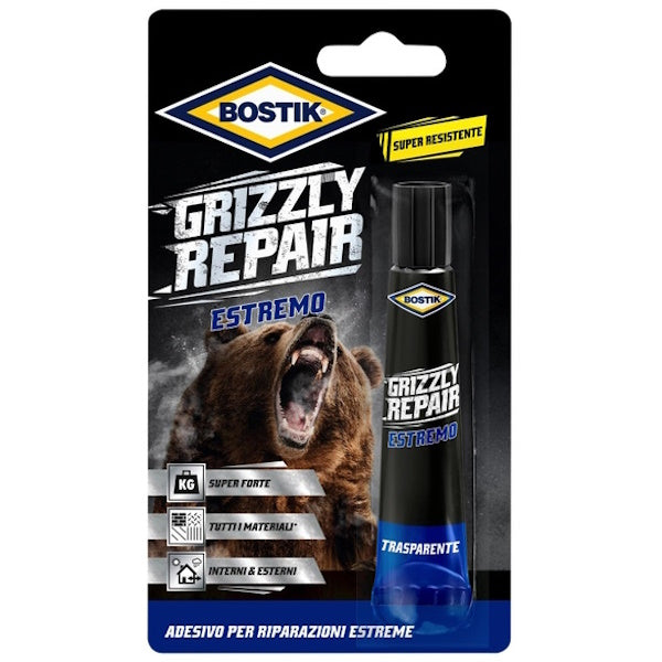 UHU BOSTIK GRIZZLY REPAIR ESTREMO ADESIVO UNIVERSALE BLISTER GR20