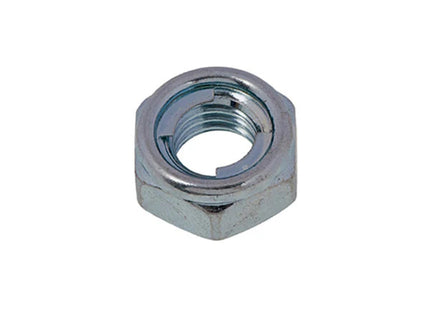 DADO AUTOBLOCCANTE METALLICO PASSO GROSSO CL. 8 Z.BIANCO DIN 980-M