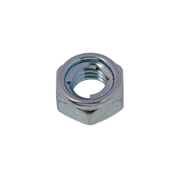DADO AUTOBLOCCANTE METALLICO PASSO GROSSO CL. 8 Z.BIANCO DIN 980-M