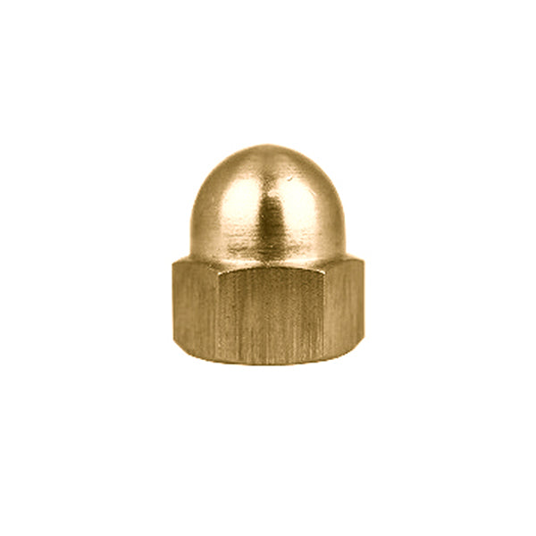 DADO ESAGONALE CIECO ALTO IN OTTONE UNI 5721 DIN 1587