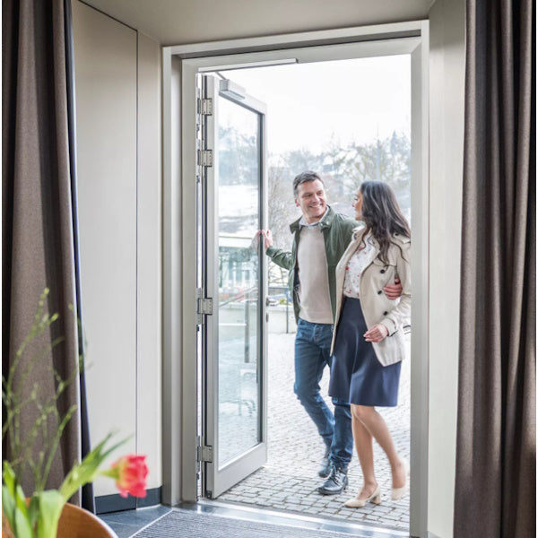 ASSA ABLOY CHIUDIPORTA AEREO SERIE DC700 ARGENTO EV1