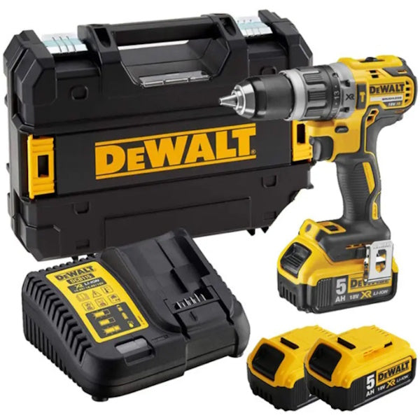 DEWALT TRAPANO AVVITATORE A PERCUSSIONE A BATTERIA 18V 5,0AH DCD796P3-IT