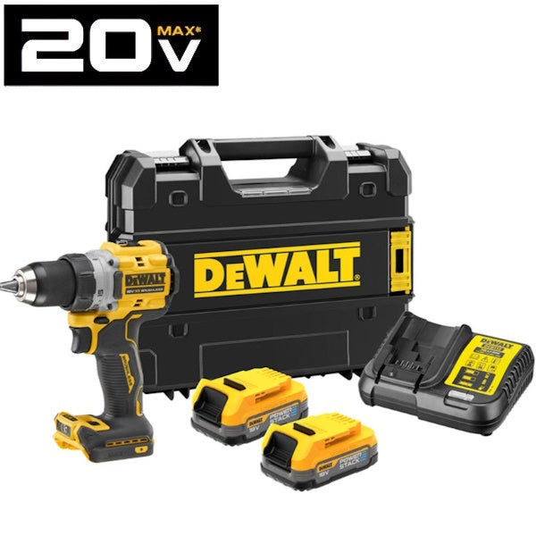 DEWALT TRAPANO AVVITATORE A BATTERIA 18V 2,0AH ART. DCD800E2T-QW