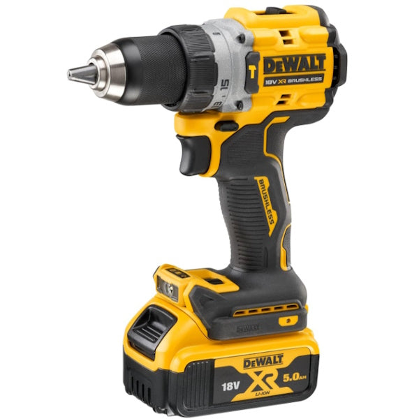 DEWALT TRAPANO AVVITATORE A PERCUSSIONE A BATTERIA 18V 5AH DCD805P2T-QW
