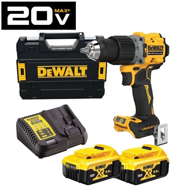DEWALT TRAPANO AVVITATORE A PERCUSSIONE A BATTERIA 18V 2AH DCD805E2T-QW