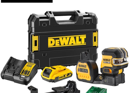 DEWALT LASER VERDE A 2 LINEE CON PIOMBO DCE822D1G18-QW 18V 2.0AH