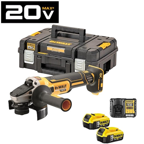 DEWALT SMERIGLIATRICE ANGOLARE A BATTERIA 18V 125 MM. ART. DCG405P2-QW