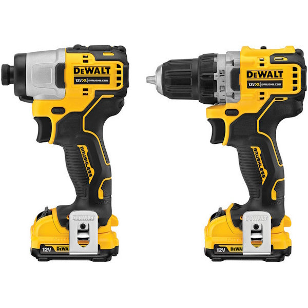 DEWALT KIT TRAPANO AVVITATORE+AVVITATORE IMPULSI 12V 3.0AH DCK2110L2T-QW