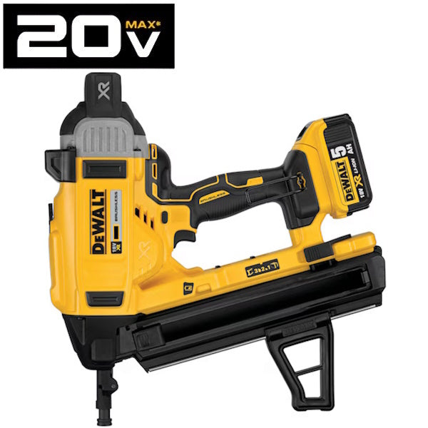 DEWALT CHIODATRICE PER CEMENTO A BATTERIA 18V 5,0AH ART. DCN890P2-QW