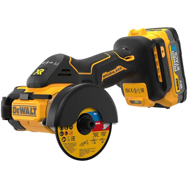 DEWALT MINI TRONCATRICE A BATTERIA 18V 1,7AH ART. DCS438E2T-QW