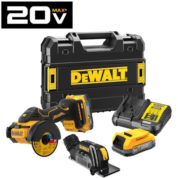 DEWALT MINI TRONCATRICE A BATTERIA 18V 1,7AH ART. DCS438E2T-QW
