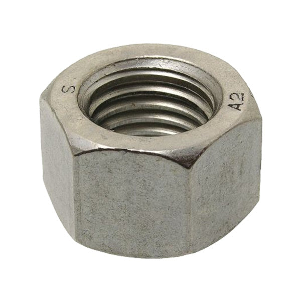 DADO ESAGONALE ALTO IN ACCIAIO INOX A2 UNI 5587 ISO 4033