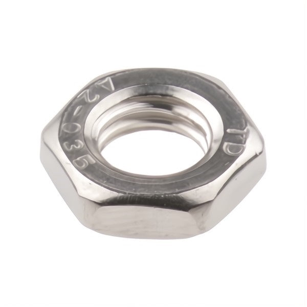 DADO ESAGONALE BASSO PASSO GROSSO ACCIAIO INOX A2 UNI 5589 DIN 936