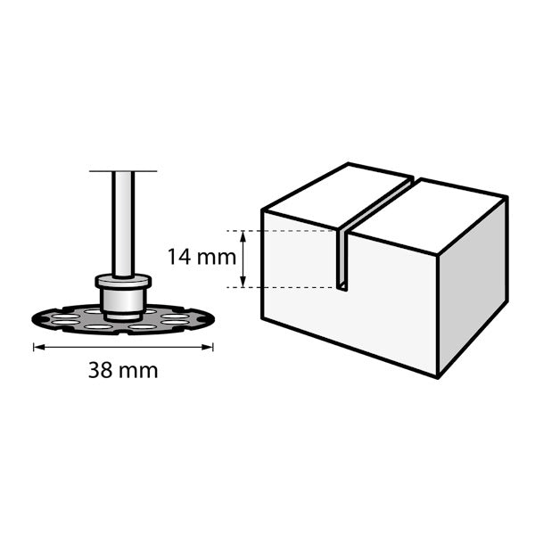 DREMEL ART. SC544 DISCO DA TAGLIO PER LEGNO D.MM38 EZ SPEEDCLIC