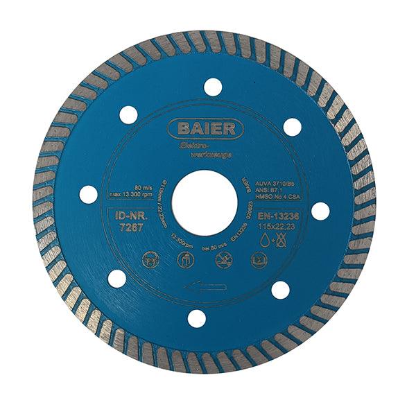 BAIER DISCO DIAMANTATO TURBO EXPRESS 7 MM D.MM115X1,2X22,23