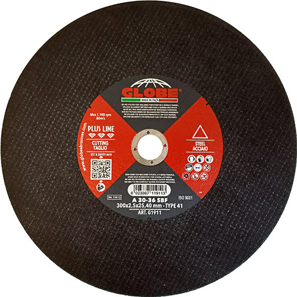 GLOBE DISCO DA TAGLIO PIANO ACCIAIO