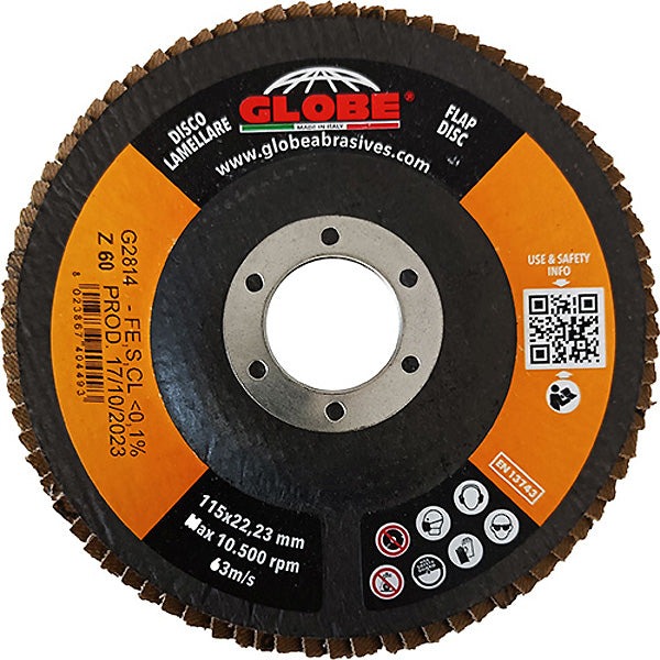 GLOBE DISCO LAMELLARE ALLO ZIRCONIO PIANO D.MM115X22