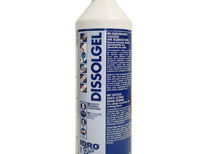 IDRO-BRIC DISSOLGEL DISGORGANTE VISCOSO PER SCARICHI CIVILI 1 LT