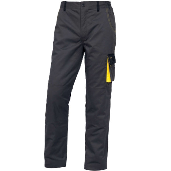 DELTA PLUS PANTALONE DA LAVORO FODERATO D-MACHPAW GRIGIO/GIALLO