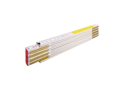 STABILA DOPPIO METRO PROFESSIONALE IN LEGNO BICOLORE TIPO 617 ART.01128
