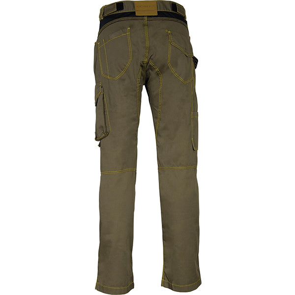 COFRA PANTALONE DRILL MULTITASCHE COLORE FANGO/NERO