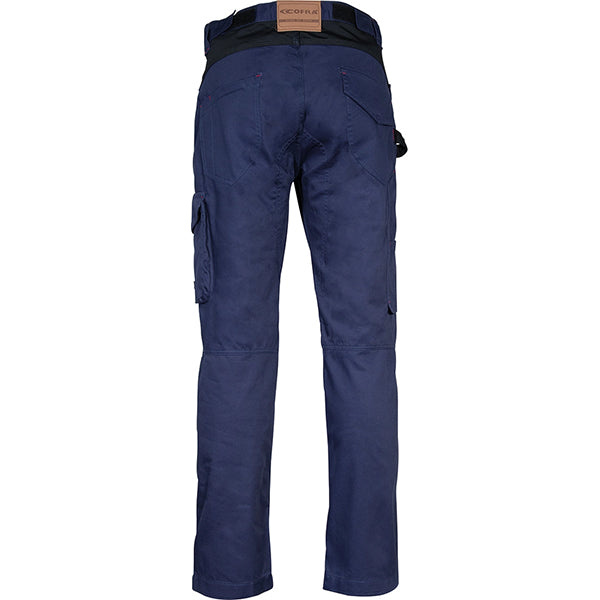 COFRA PANTALONE DRILL MULTITASCHE COLORE NAVY/NERO