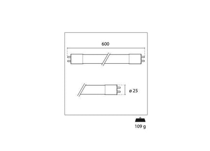 CENTURY TUBO LED FULLVISION 230V IP20