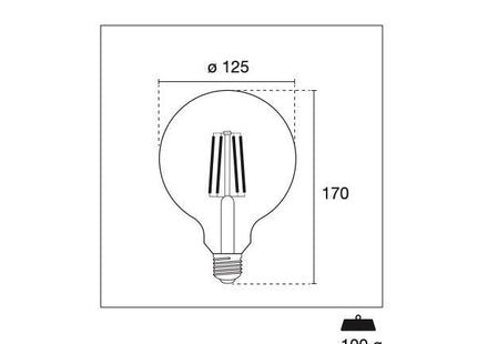 CENTURY LAMPADINA LED INCANTO GLOBO 230V 11W E27 2700K 1521LM