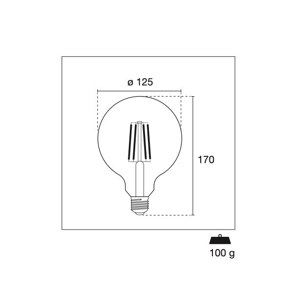 CENTURY LAMPADINA LED INCANTO GLOBO 230V 11W E27 2700K 1521LM