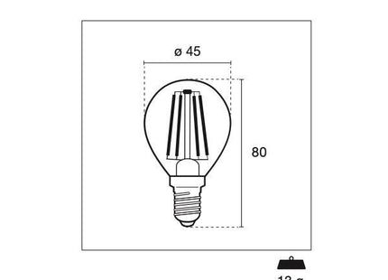 CENTURY LAMPADINA LED INCANTO MINI GLOBO 230V E14 IP20