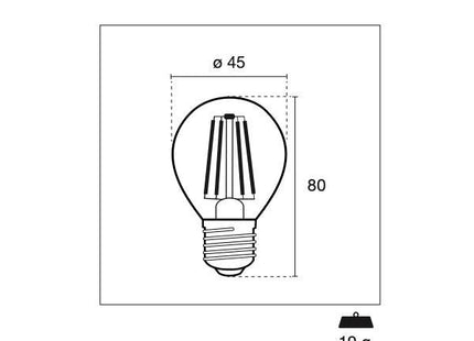 CENTURY LAMPADINA LED INCANTO MINI GLOBO 230V E27 IP20