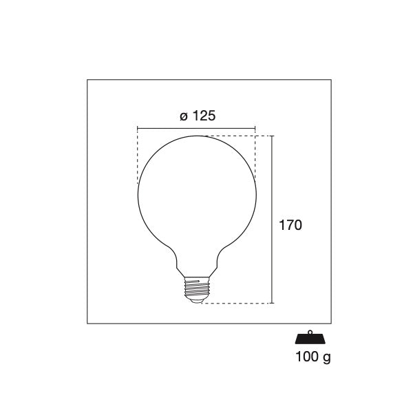 CENTURY LAMPADINA LED INCANTO SATEN GLOBO 230V E27 IP20