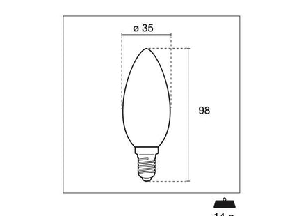 CENTURY LAMPADINA LED INCANTO SATEN OLIVA 230V 6W E14 4000K 806LM