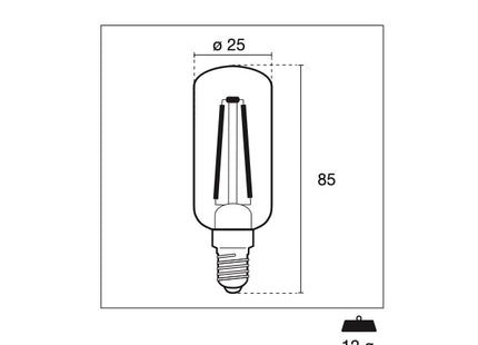 CENTURY LAMPADINA LED INCANTO TUBOLARE CLEAR 4W E14 2700K 470LM IP20