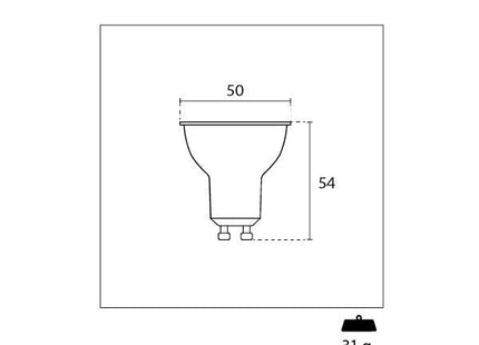 CENTURY FARETTO SPOT LED LEXAR110 230V 6,5W ATTACCO GU10 3000K 570LM