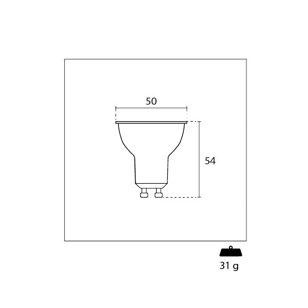 CENTURY FARETTO SPOT LED LEXAR110 230V 6,5W ATTACCO GU10 3000K 570LM