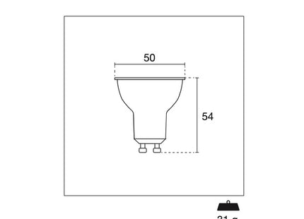 CENTURY FARETTO SPOT LED LEXAR38 230V 5W ATTACCO GU10 3000K 380LM