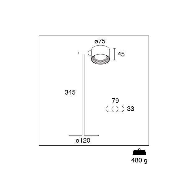 CENTURY LAMPADA D'ARREDO MAGNETICA LED PIXEL RICARICABILE BIANCA