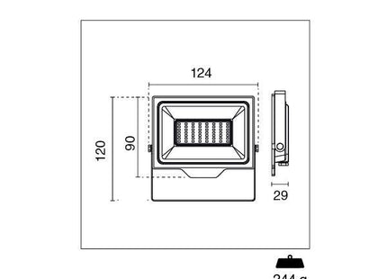 CENTURY PROIETTORE LED SMILE SENSOR 230V IP65