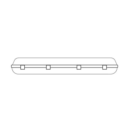 CENTURY PLAFONIERA LED CON 2 TUBI MOD. SUPREMA ROUND-R 48W