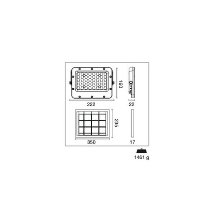 CENTURY PROIETTORE LED SIRIO SOLARE 10W 4000K LM1800 IP65