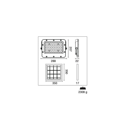 CENTURY PROIETTORE LED SIRIO SOLARE 10W 4000K LM1800 IP65