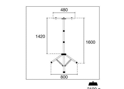 CENTURY TREPIEDE TELESCOPICO UNIVERSALE PER PROIETTORI TRIPOD160