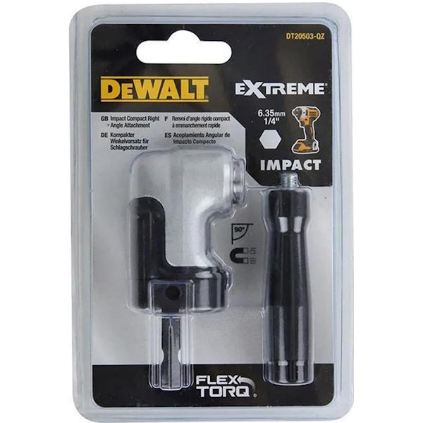 DEWALT DISPOSITIVO AVVITATURA ANGOLARE COMPATTO ATTACCO BITS DA 1/4"